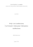 Dvije vrste totalitarizma Carl Schmitt i Aleksandar Solženjicin o totalitarizmu