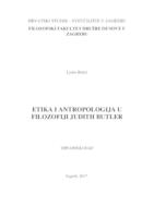 Etika i antropologija u filozofiji Judith Butler