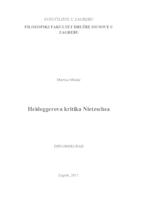 Heideggerova kritika Nietszchea