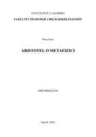 Aristotel o metafizici