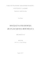 prikaz prve stranice dokumenta Socijalna filozofija Jean-Jacquesa Rousseaua