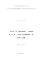 prikaz prve stranice dokumenta Teizam pred izazovom naturalizma Daniela C. Dennetta