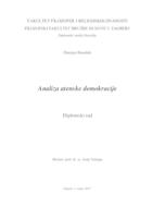 prikaz prve stranice dokumenta Analiza atenske demokracije